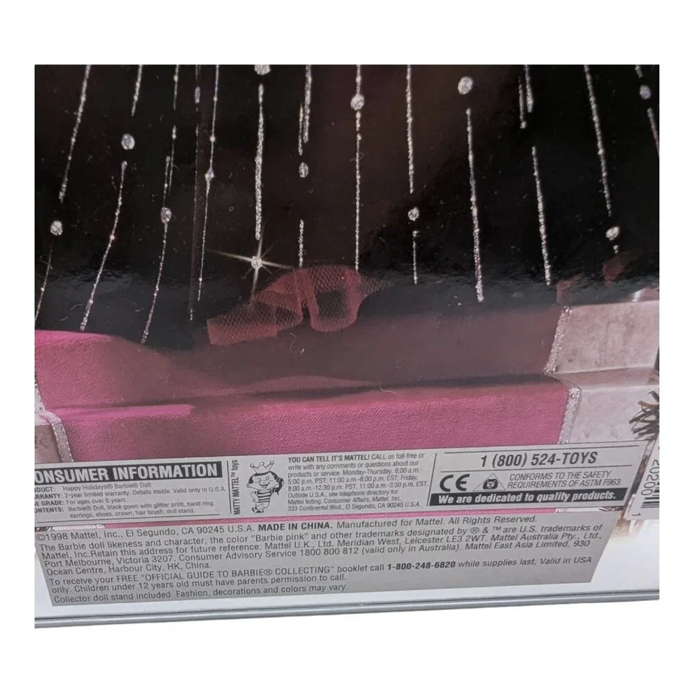 1998 Vintage RARE (Box Error) Mattel Happy Holidays Special Edition Barbie NRFB - Picture 8 of 14